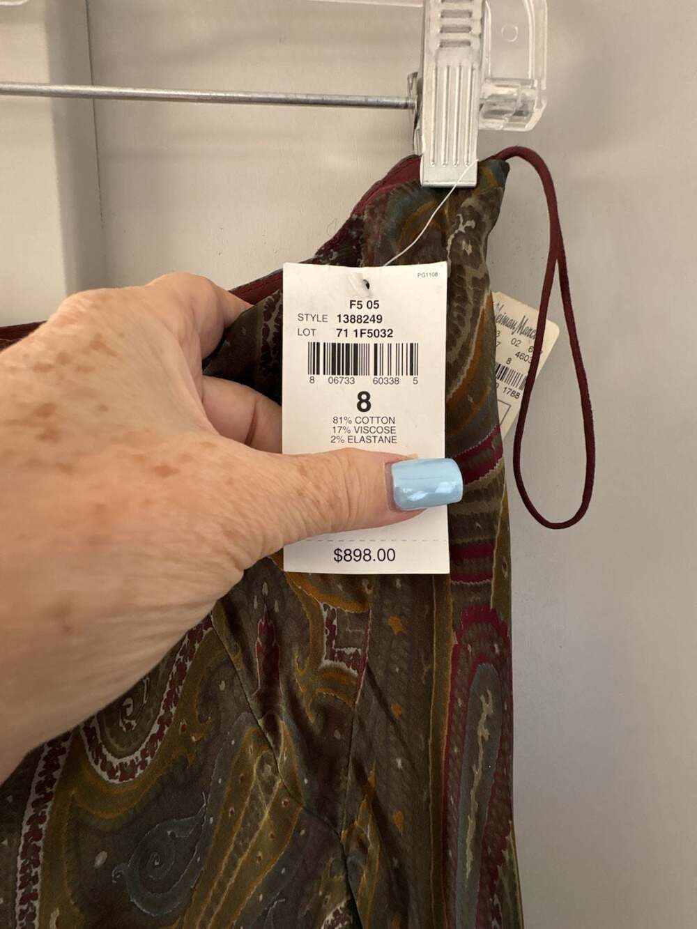 Ralph Lauren Paisley Print High-Low Midi Skirt - Picture 6 of 14